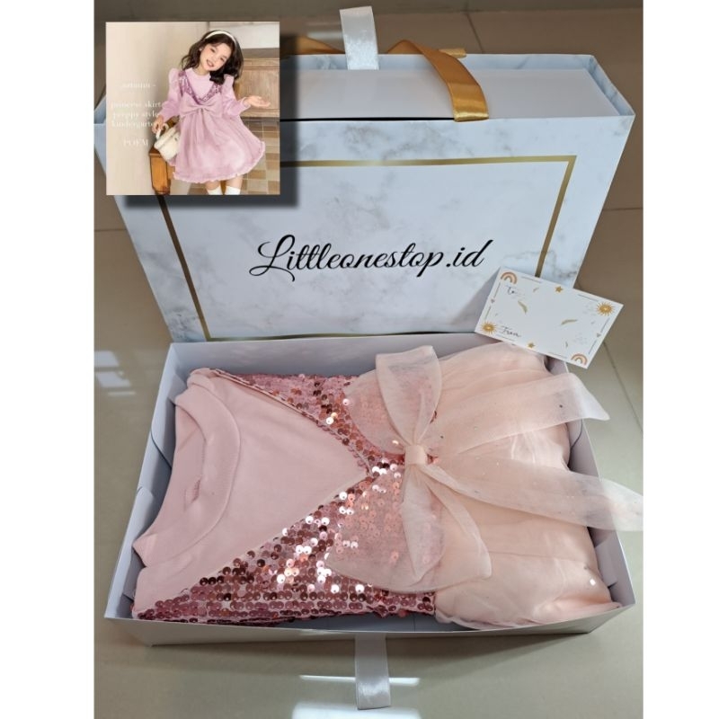 [Baru Datang]Hampers Kado Ulang Tahun Dress Anak Perempuan 1-2 tahun | Kado Ultah Anak Cewek
