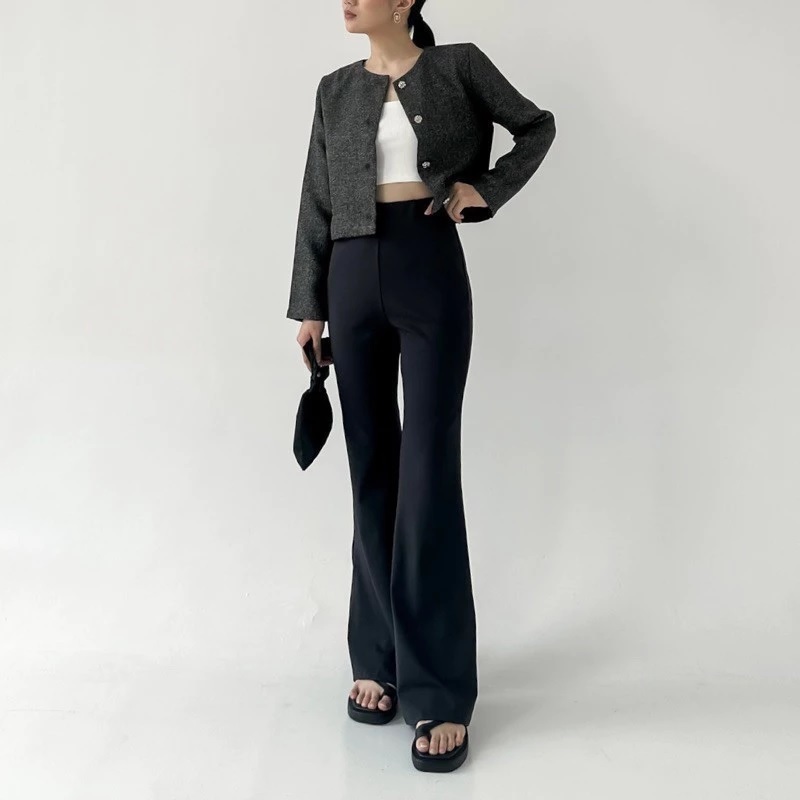 Flare Pants - Highwaist Flare Pants - Highwaist Kulot Cutbray Wanita BB