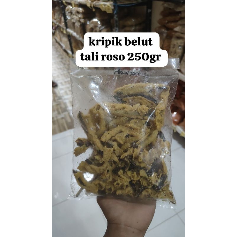

Kripik Belut Tali Roso Keripik Belut Goreng Merk Tali Roso 250Gr