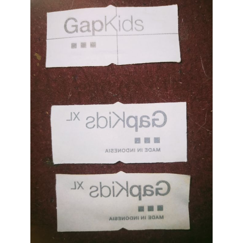

label setrika label merek brand merek label (main size misc) label tag GapKids