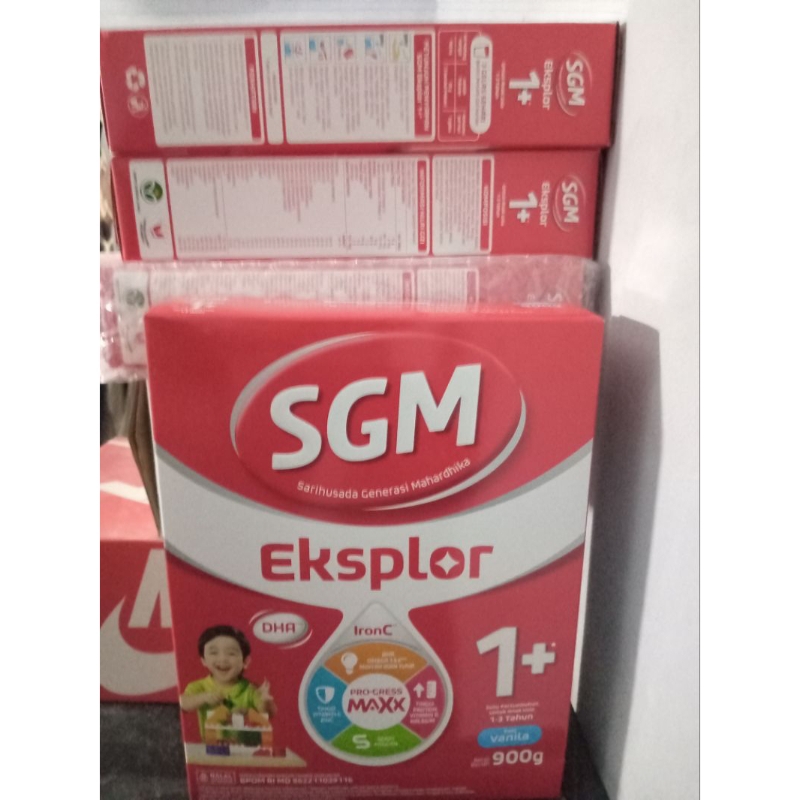 

￼SGM Eksplor 1+ dengan IronC Susu Pertumbuhan Rasa Vanilla 900GR x 4