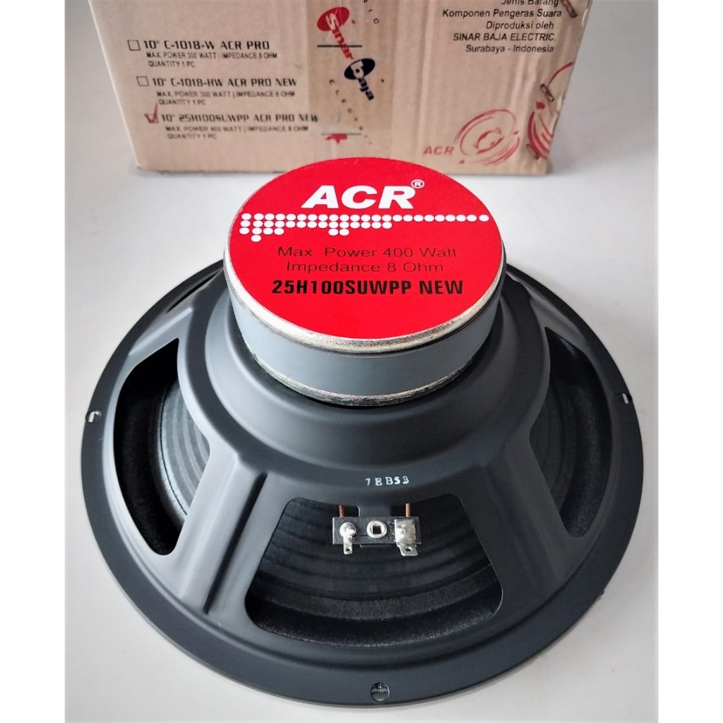 Speaker ACR PRO 10 inch SUWPP New Woofer
