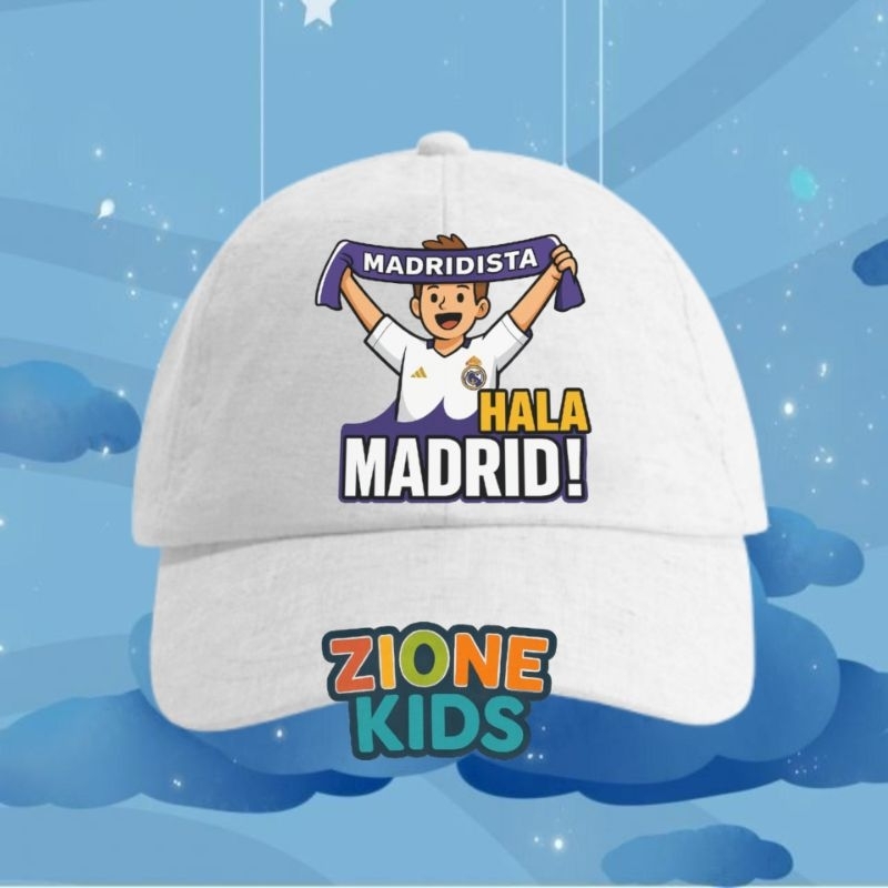 TOPI ANAK REAL MADRID HAT ANAK FANS SEPAK BOLA REAL MADRID TERBARU