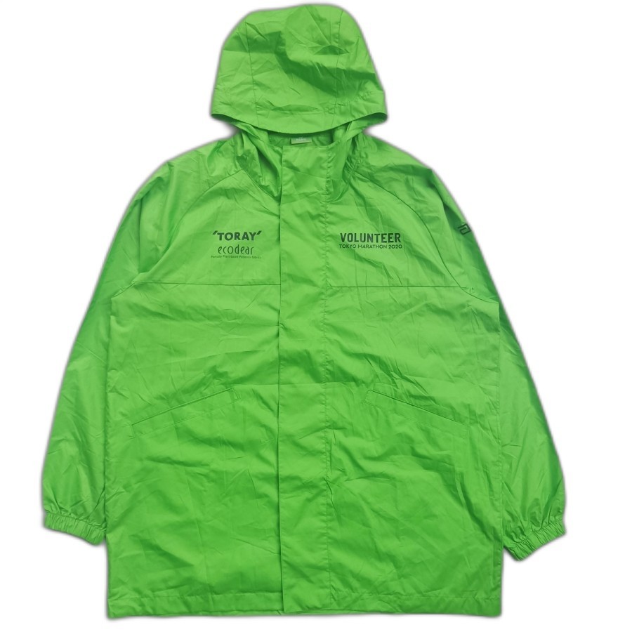 jaket toray tokyo marathon 2020 volunteer leader windbreaker jacket