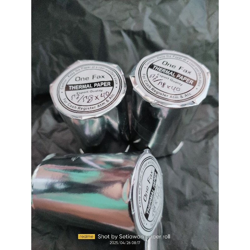 

Kertas kasir thermal ukuran 58x40 struk edc atau bluetooth RB6