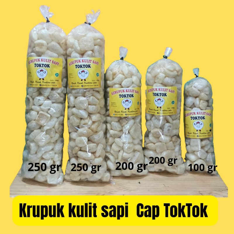 

Kerupuk kulit sapi ukuran 200 gram hemat promo