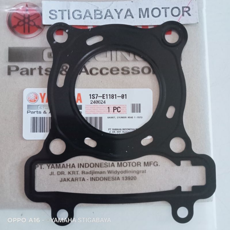 paking kop Jupiter MX 135 original gasket cylinder head new Jupiter MX 135 original