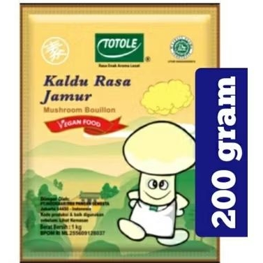 

200 gram Totole kaldu rasa jamur vegetarian HALAL penyedap rasa