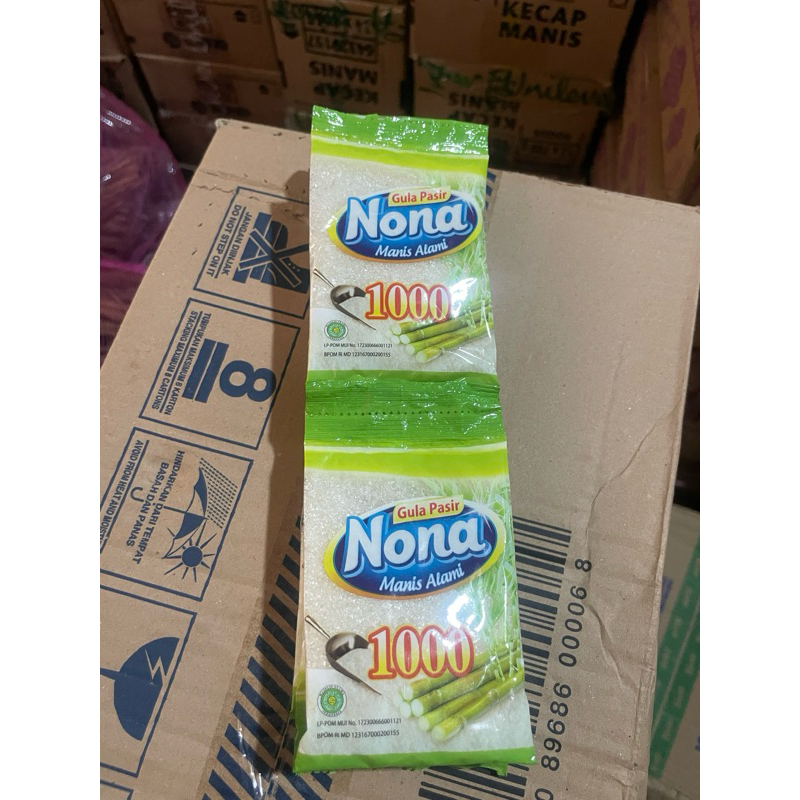 

gula pasir nona 1 renceng isi 10pcs / gula putih renceng / gula nona / gula sachet
