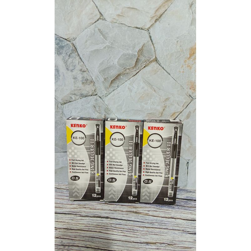 

Pulpen Kenko/Pulpen Gel Pen Kenko KE-100 0.5 mm Isi 12 pcs