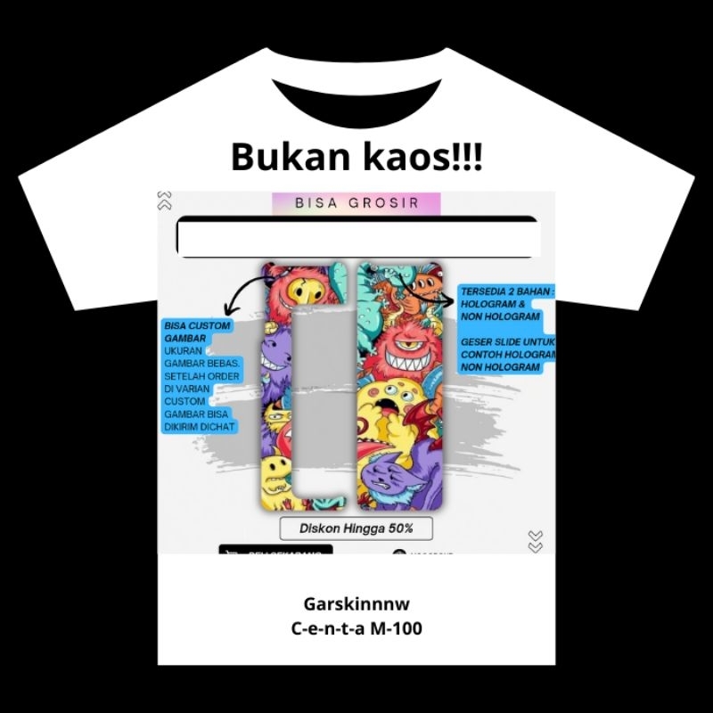 

Bukan Kaos Tapi Garskin M 100% Gambar Bisa Custom