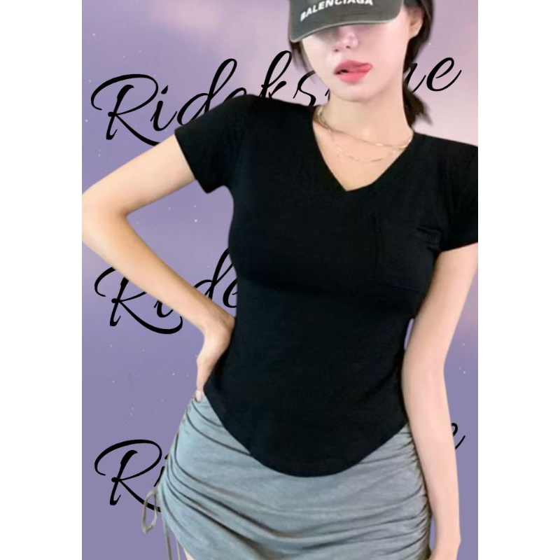 KAOS ATASAN WANITA CROP TOP // ATASAN GYM BAHAN SPANDEX RAYON STANSAR-JUMBO RIDEKSTORE