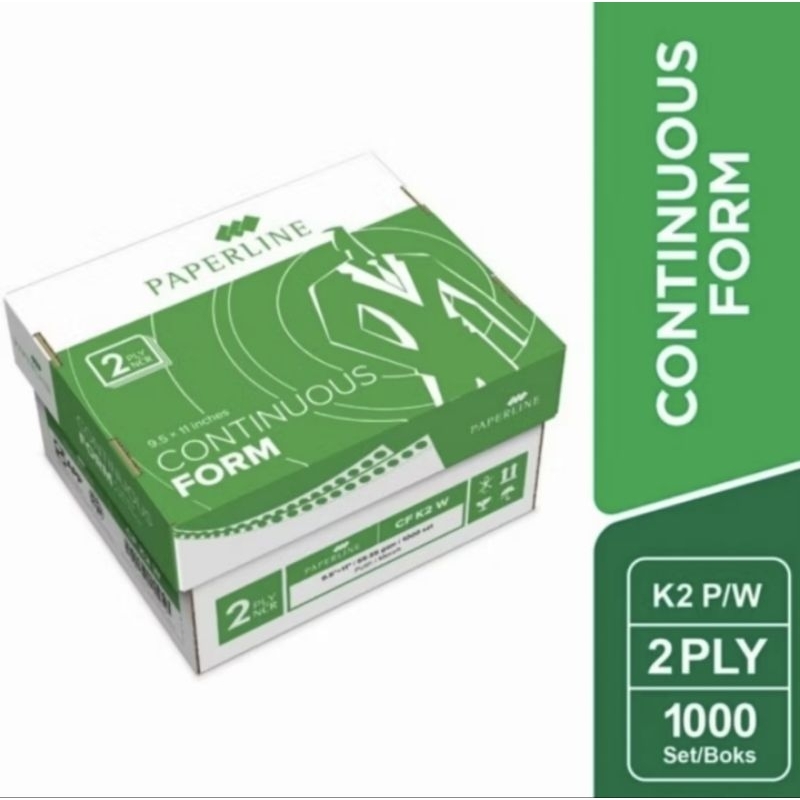 

Continuous Form 2 Ply - NCR 9,5 x 11 inch isi 1000 set Non PRS