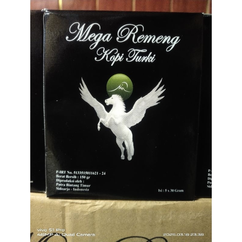 

Mega remeng kopi turki 1 box isi 5 pcs