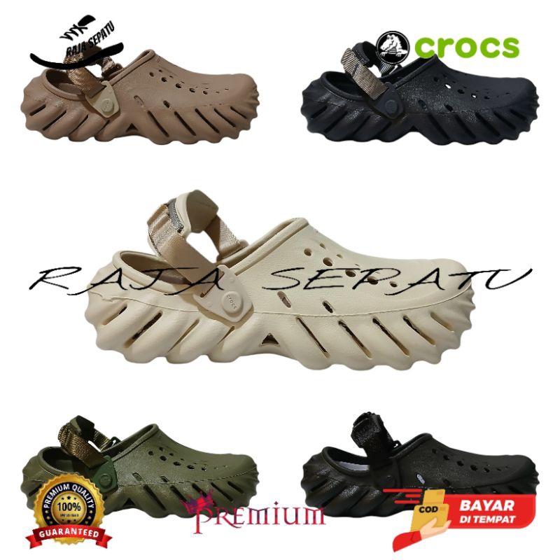SANDAL CROCS ECHO CLOG/SANDAL CROCS DEWASA/SANDAL ECHO CLOG/SANDAL CROCS