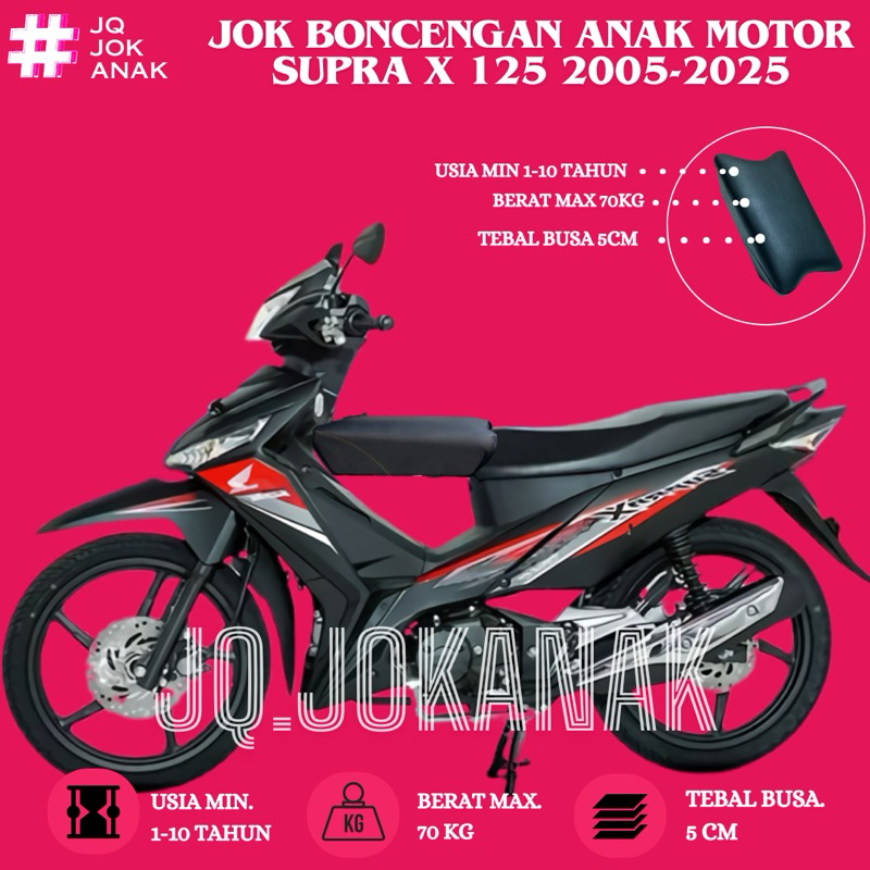 Jok Boncengan Anak Motor SUPRA X 125 Kursi Dudukan Anak Motor Bebek
