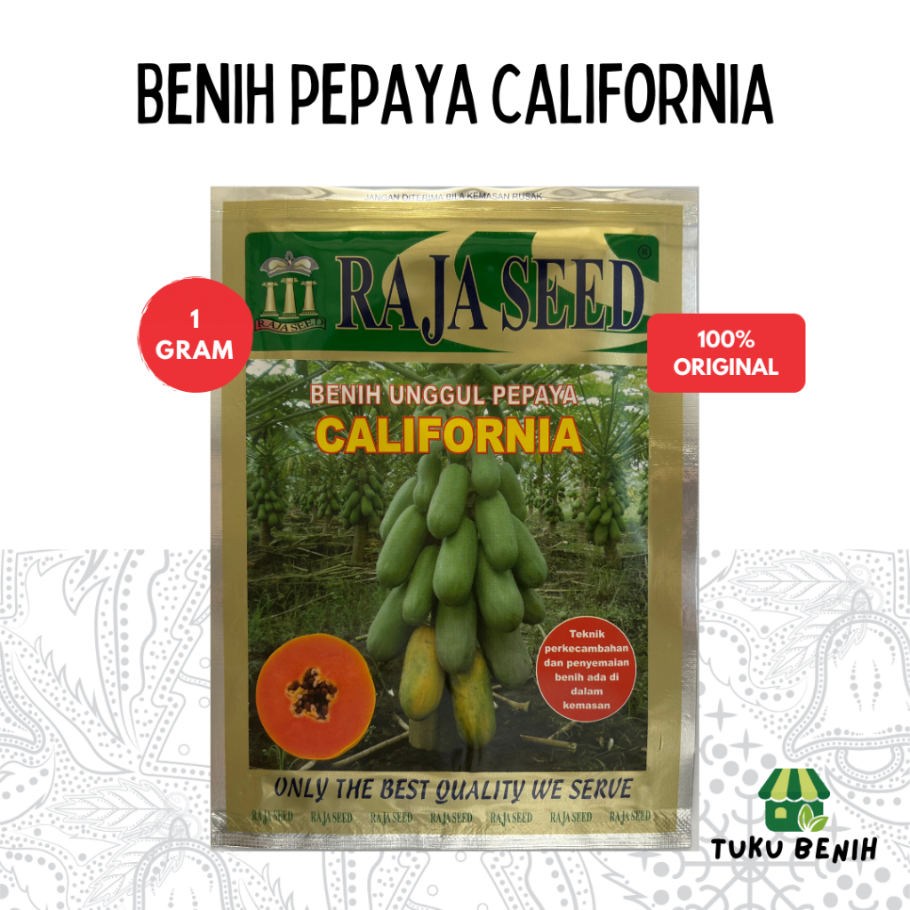 Benih Pepaya California 1 Gram - Raja Seed