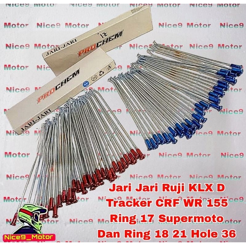 Jari Jari Ruji CRF 150L KLX 150 DTracker 150 WR 155 Ring 17 Supermoto Dan Ring 18 21 Hole 36