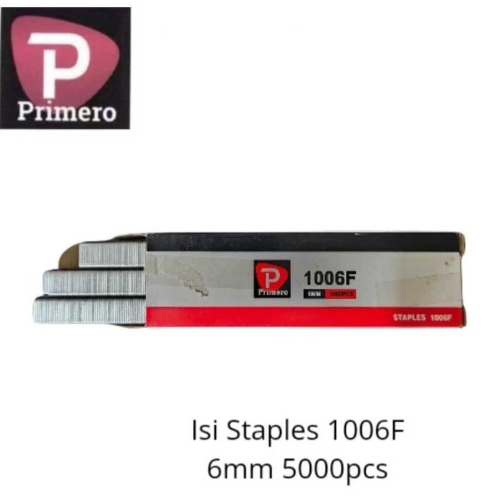

Isi Staples 1006F (5000pcs) PRIMERO/Paku tembak Staples 1006F PRIMERO/Isi Refill Staples 1006F PRIMERO