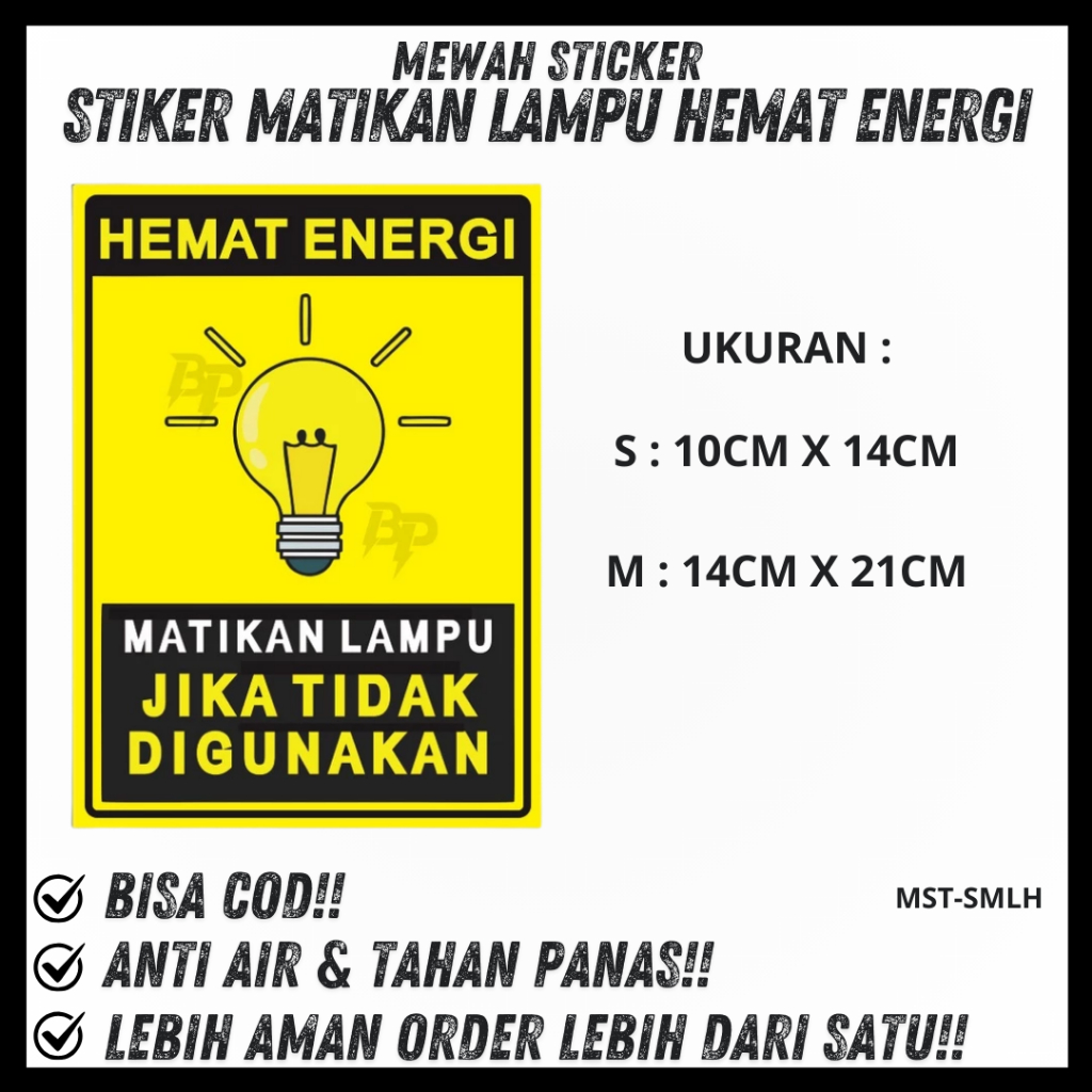 

Sticker Matikan Lampu / Sticker Harap Matikan Lampu / Sticker Hemat Energi / Sticker Hemat Listrik / Sticker Matikan Lampu Jika Tidak Digunakan