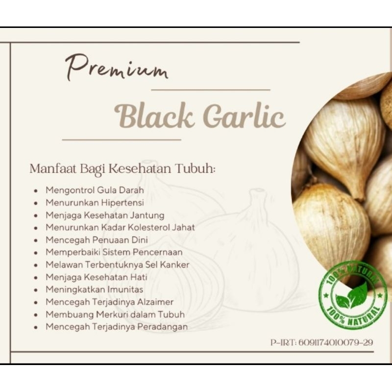 

Black Garlic - Bawang Hitam - Bawang Tunggal 200gr