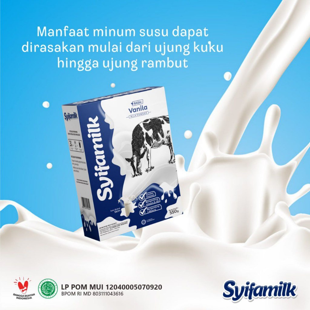 

Syifamilk Vanilla Minuman Serbuk Susu Sapi Rasa Vanilla