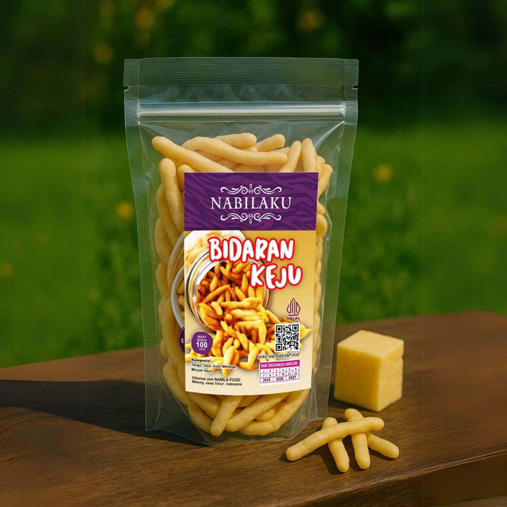 

NABILAKU Snack Bidaran Keju Cemilan Jajanan Telur Gabus Keju 100g