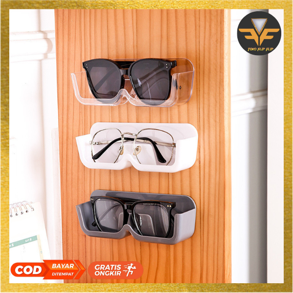 Rak Tempat Kacamata Gantung Dinding Rak Display Kacamata / Kotak Penyimpanan Kacamata Tempel Dinding