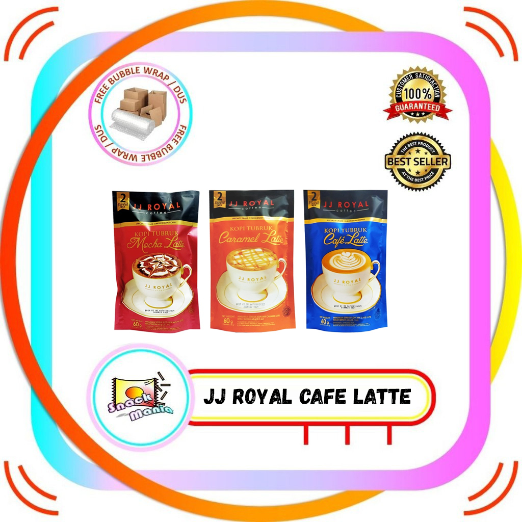 

JJ Royal Kopi Tubruk Cafe Latte - Caramel Latte - Mocha Latte 60 gr