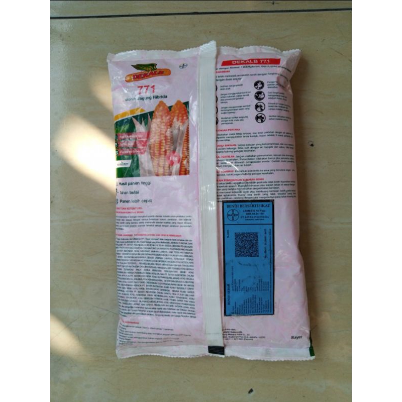 Revando45 Benih Jagung Hibrida Unggul, Dk 771/Dekalb, Original, Kemasan1Kg,Jaminan,