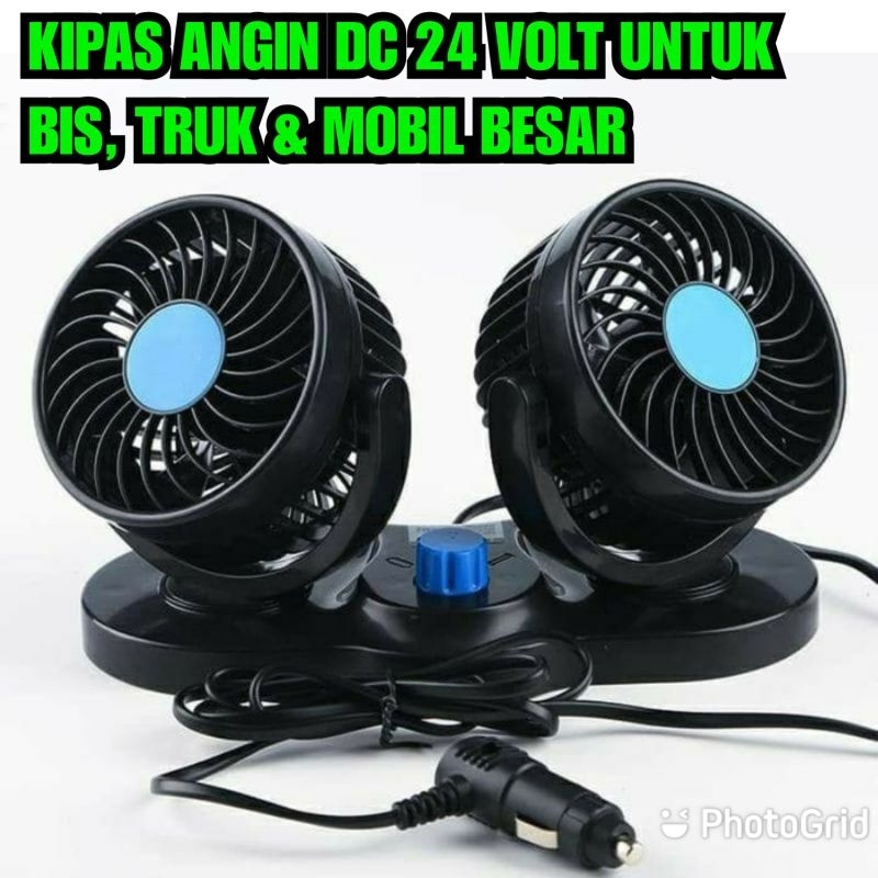 kipas angin dc 24v kipas angin di truk bis dan Mobil besar colokan lighter 24 volt kipas mobil kipas