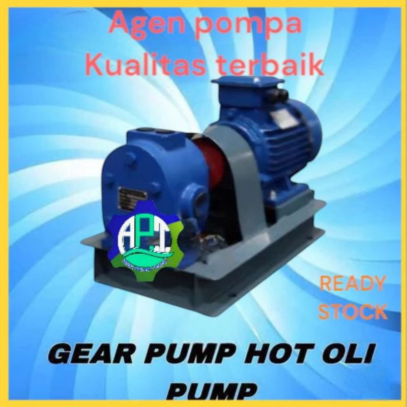 Gear Pump Minyak/oli Panas Type RCB-1/0.8 Motor 1,5kw 2hp 380v