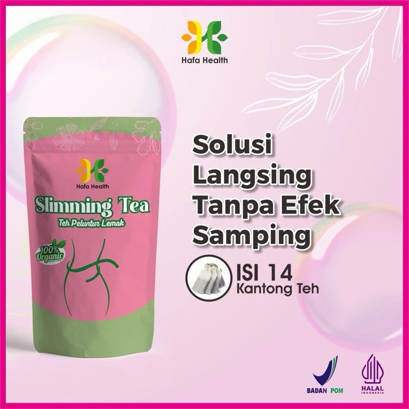 

FREE GIFT - SLIMMING TEA | Teh Peluntur Lemak HAFAHEALTH Isi 14 Kantung | Teh Hijau | Teh DetoxDengan Tekstur Lembut