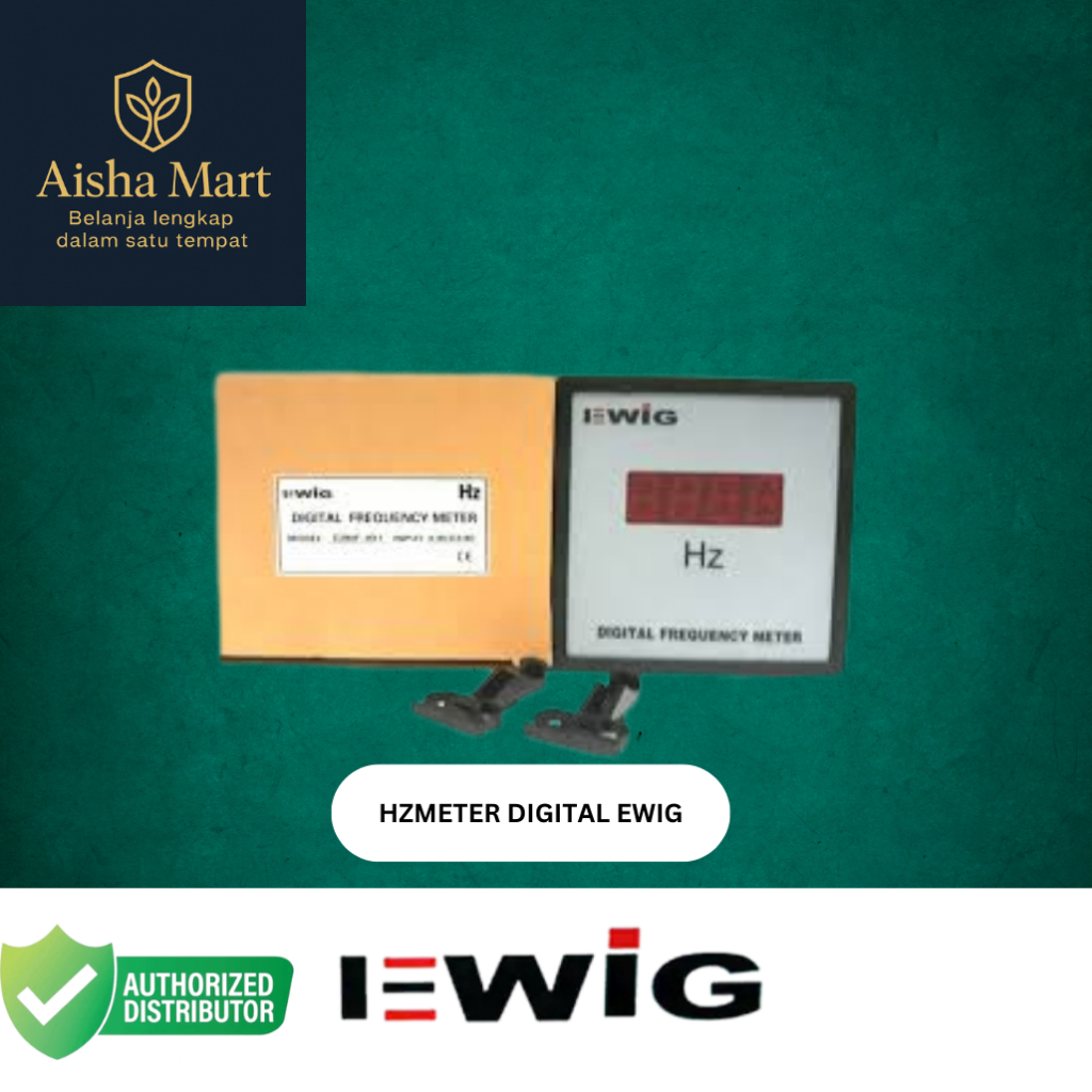 EWIG Hz Meter Digital | Alat Ukur Frekuensi Panel Listrik | Hz Meter Panel Listrik Akurat