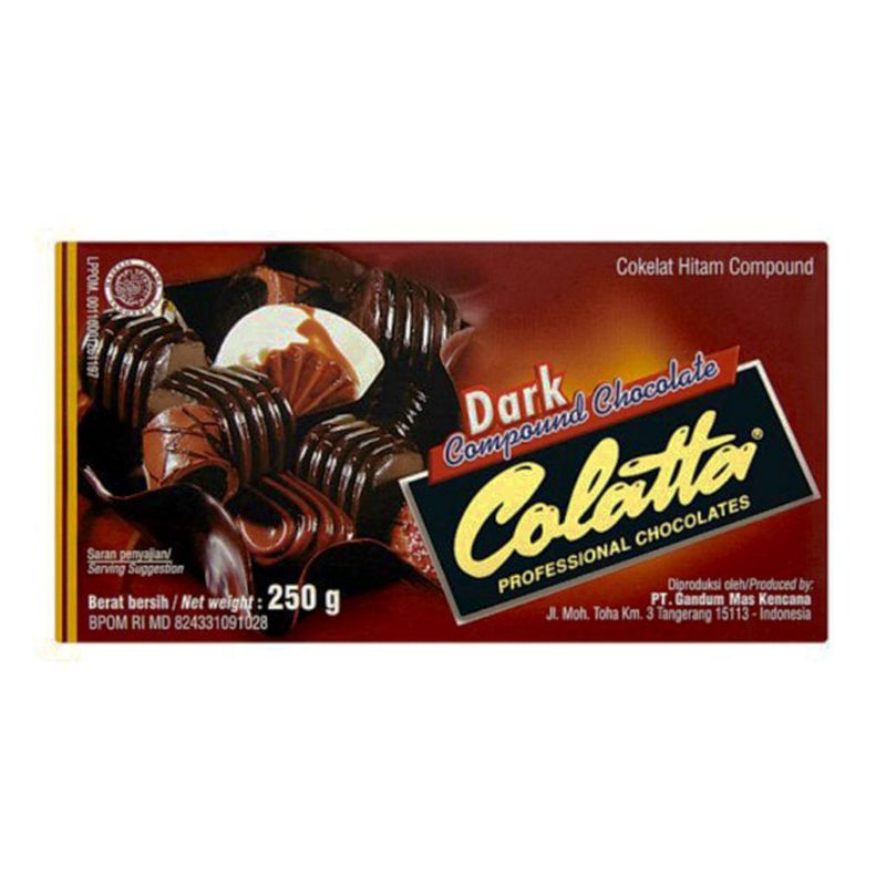 

Collata Dark Chocolate 250gr/Cokelat Compound