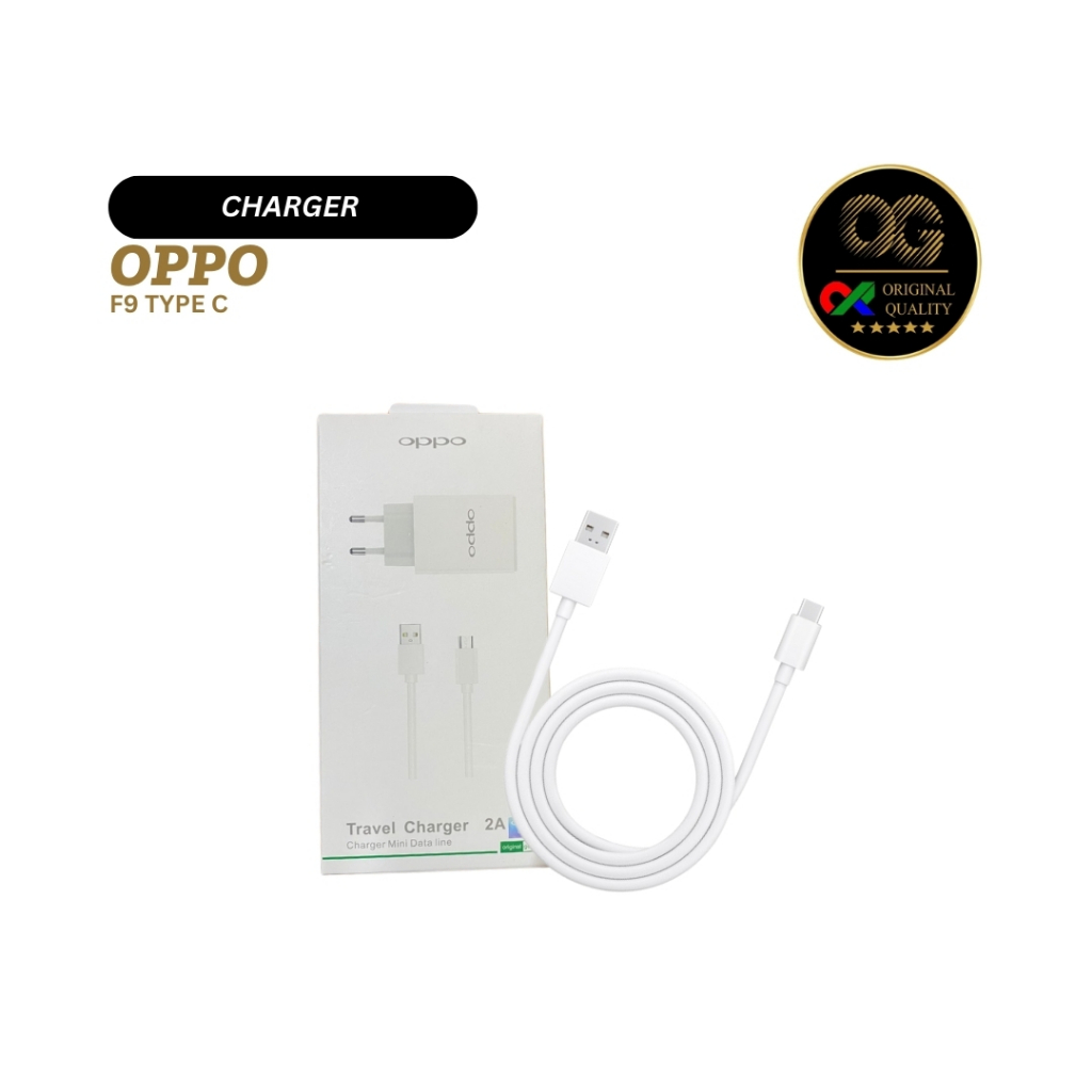 CHARGER TYPE C OPPO F9 BATOK PANJANG AAA