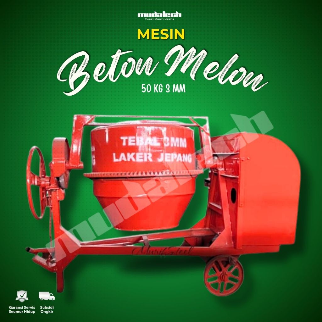 Mesin Pengaduk Semen Mesin Molen Alat Aduk Cor Semen 50 Kg Mixer Pengaduk Semen