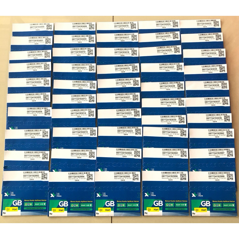 KARTU PERDANA XL segel Tanpa Kuota