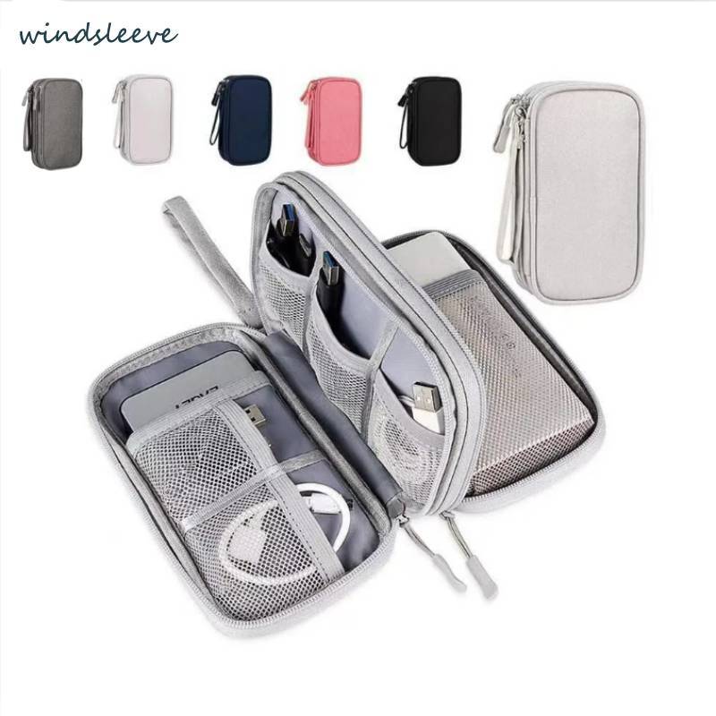 POUCH / DOMPET TRAVEL DOUBLE LAYERS / ZIPPER ORGANIZER GADGET UKURAN BESAR TAS HANDPHONE / POUCH CAR