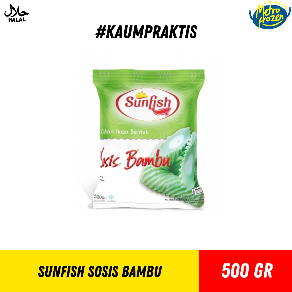 SUNFISH Sosis Bambu 500gr //olahan ikan bentuk //sosis bentuk bambu