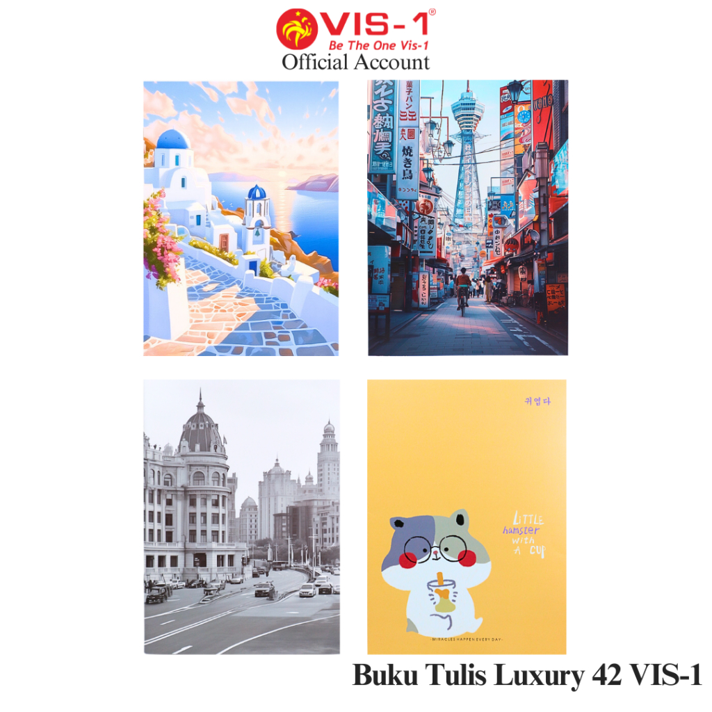 

VIS-1 - Buku Tulis Luxury 42 Bergaris / Ukuran Boxy / 1pack 5pcs