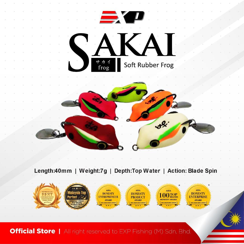 EXP SAKAI Frog soft frog umpan casting umpan gabus kodok tiruan umpan tiruan karet asli thailand