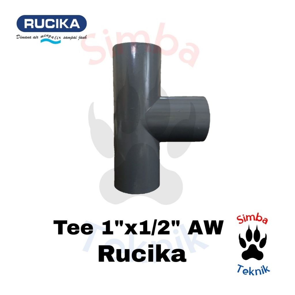 Verlop Tee 1"x1/2" inch AW Rucika | Verlop T 1"x1/2" inch AW Rucika | Reducer Tee 1"x1/2" inch AW Ru