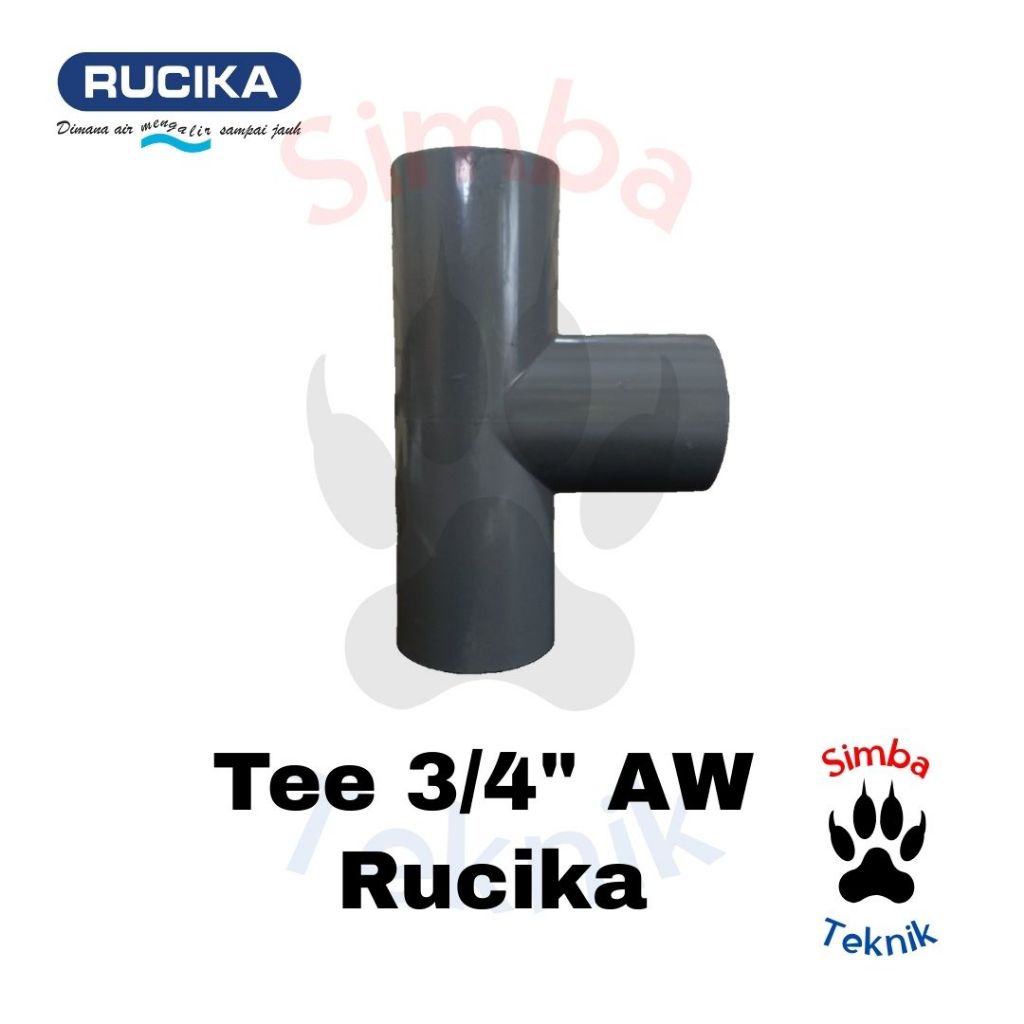 Tee 3/4" inch AW Rucika | T 3/4" inch AW Rucika