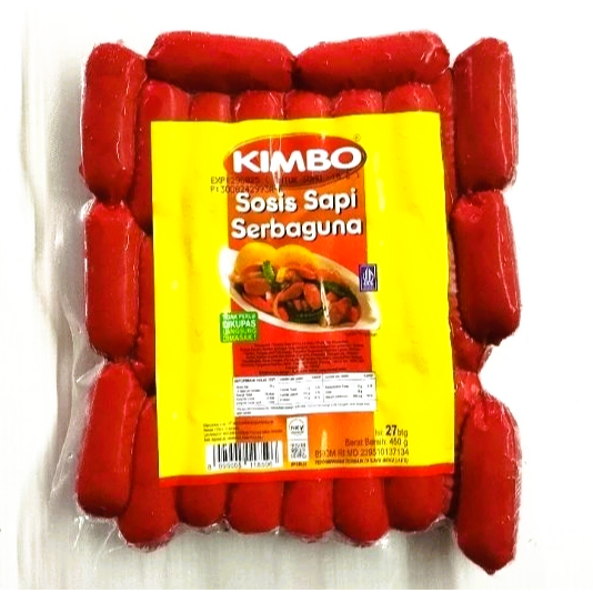 

Kimbo Sosis sapi Serbaguna 450 gr isi 27 btg
