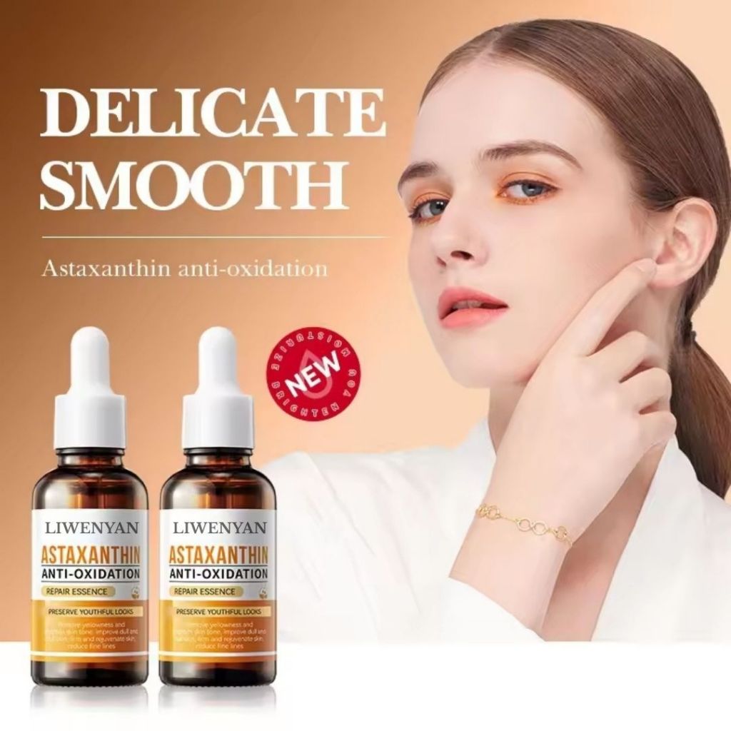 LIWENYAN Astaxanthin Antioksidan Reparatur Essenz Ampul Essenz Feuchtigkeitsspendende Essenz 30ml