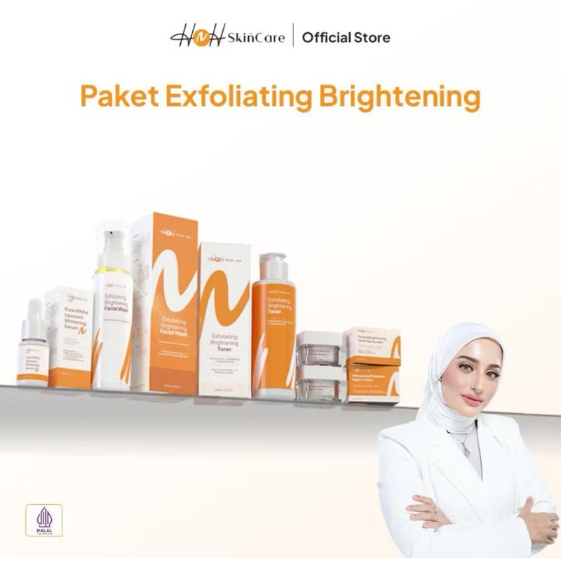 HNH Skincare - Paket Exfoliating Brightening - Brightening Package 5 in 1