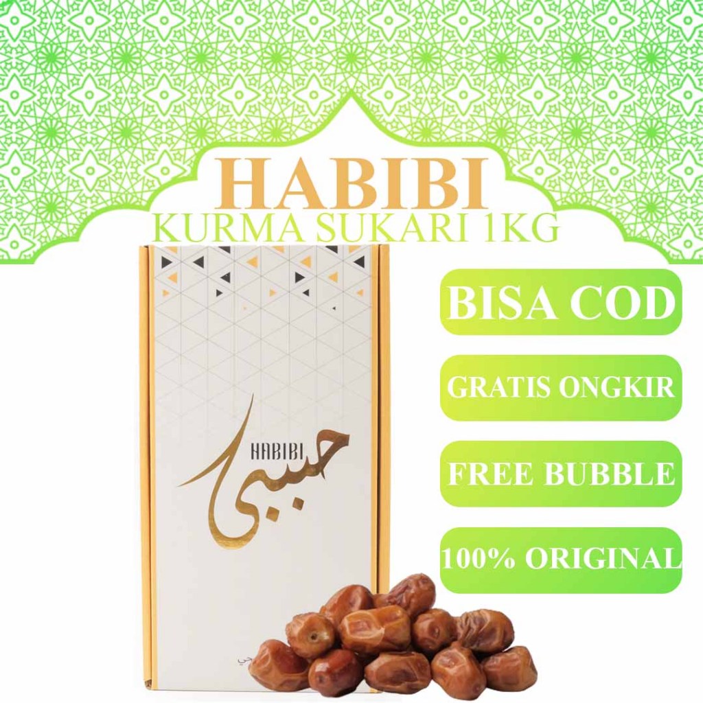 

Kurma Sukari Premium HABIBI 1000gram/1Kg