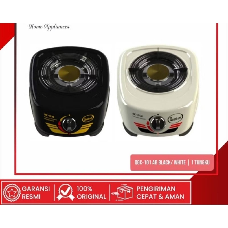 Quantum Kompor Gas Kompor 1 tungku Quantum QGC 101  AB  Putih.  / QGC 101  A   hitam