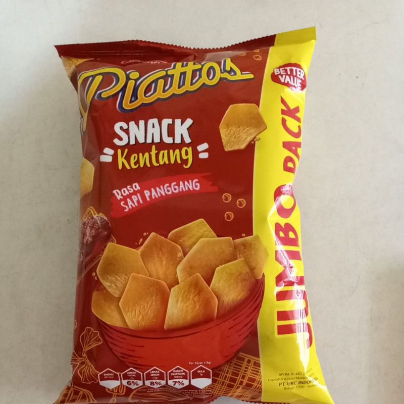 

piattoss Snack kentang 120 g
